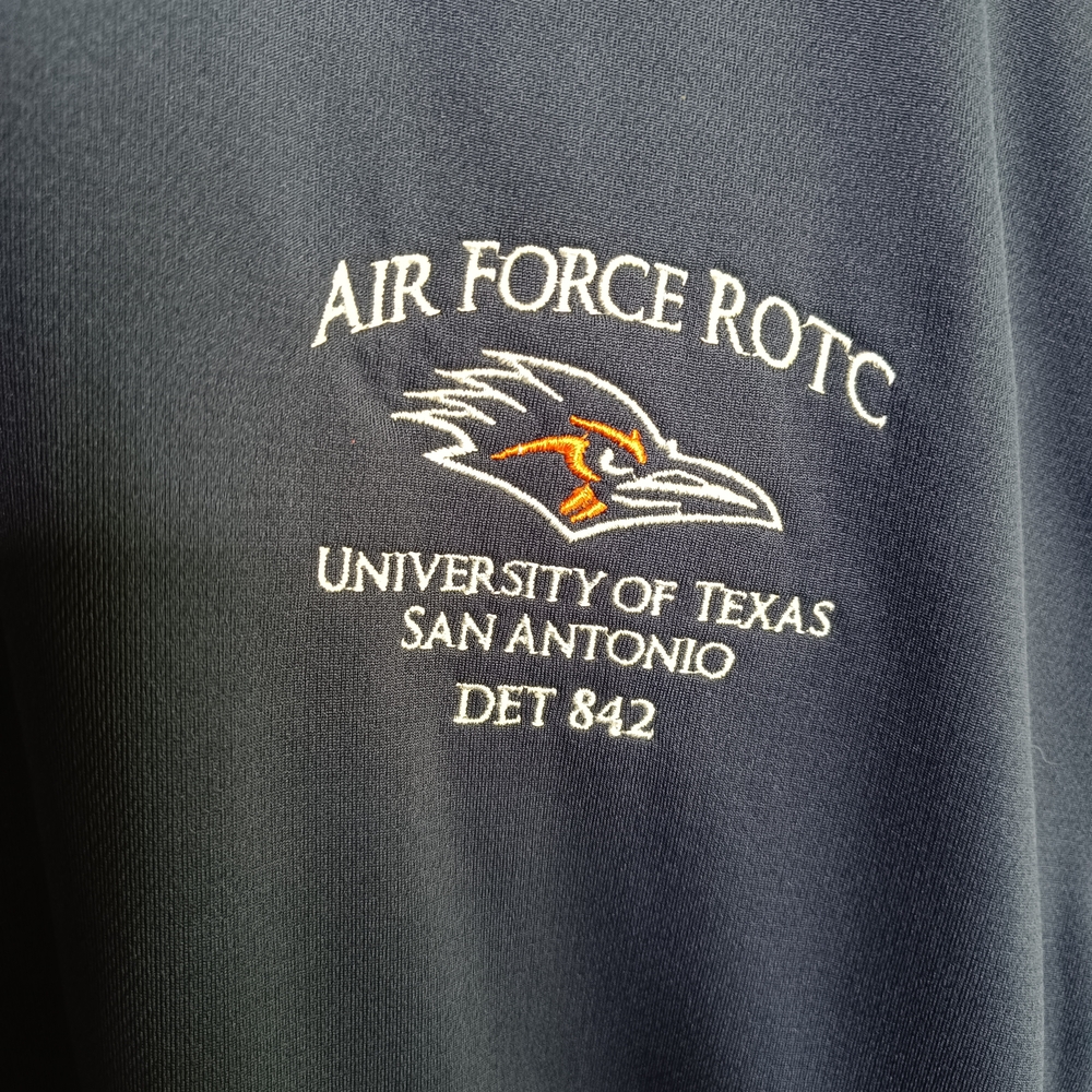 UTSA Roadrunners Air Force ROTC Large Polo Military Golf NCAA Texas Casual Activ